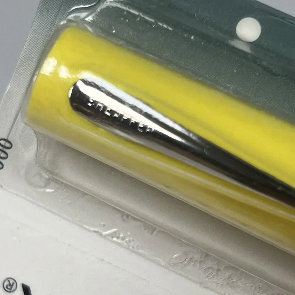 NEW NOS Vintage Sheaffer Yellow No Nonsense Medium Ball Point Pen Black Ink
